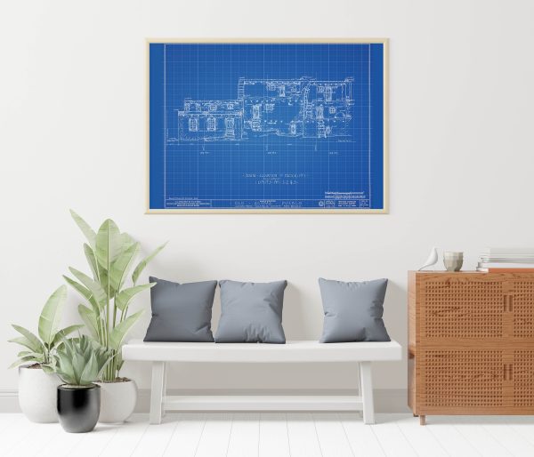 Old Acoma Pueblo Drawing - Acoma Mesa Poster, Acoma Pueblo Blueprint, Historic New Mexico Architecture, Historic Building