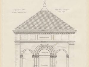 George Washington Birthplace Memorial Blueprint – President Birthplace, Virginia Architecture, President Art, Home Décor, Blueprint Décor