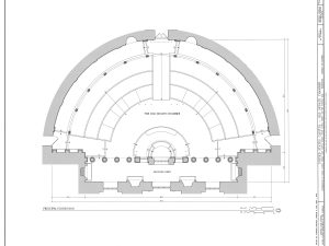 Old US Senate Chamber Floor Plan Blueprint Drawing – Capitol Building Blueprint, US Senate Drawing, Home Décor, Wall Décor, Blueprint Decor