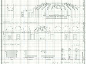 Old US Supreme Court Elevation Drawing – Supreme Court Blueprint, Capitol Building, Supreme Court, Lawyer Gift, Law Firm Wall Décor Print