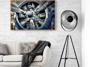 Radial Engine and Propeller – Vintage Aviation Art, Airplane Art, Airplane Photography, Pilot Gift, Aircraft Photography, Propeller Photo